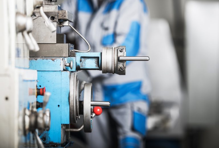 Case Studies 2 Modern Lathe Machine Closeup